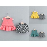 [Kèm quà tặng] Bộ sát nách babydoll - Lagim House