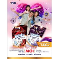 KÈM QUÀ TẶNG - NƯỚC GIẶT BAMBO MATIC MỚI TÚI 2.4KG