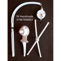 🎁KÈM QUÀ TẶNG🎁  THANH TREO NÔI CHỮ J HỘP NHẠC QUAY VẶN DÂY CÓT ( KÈM KHUNG CHỮ THẬP) 003