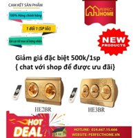 {Kèm quà tặng trị giá 500k} Đèn sưởi Heizen có điều khiển từ xa HE-2BR ( 2 bóng),  HE-3BR ( 3 bóng) . Bảo hành 10 năm