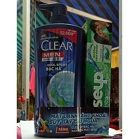 [KÈM QUÀ]DẦU GỘI clear men 900ml tặng kem đánh răng close up 180g