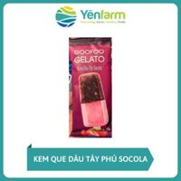 Kem Que Dâu Tây Phủ Socola