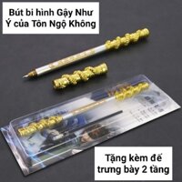 (Kèm ruột bút dự phòng) Bút Bi Mô Phỏng Gậy Như Ý của Tôn Ngộ Không bằng kim loại cực kỳ chất lượng trong phim Tây Du Ký