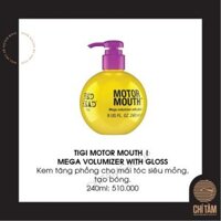 Kem sấy tạo phồng Tigi Motor Mouth 200ml