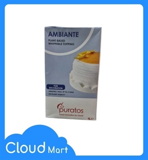 Kem sữa béo Ambiante Topping cream (White) 1kg