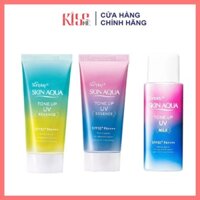 Kem Sữa chống nắng nâng tông dành cho mọi loại da Sunplay Skin Aqua Tone Up UV Essence Milk Lavender SPF50+ PA++++ (50g)