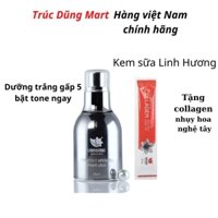Kem sữa dưỡng trắng da Linh Hương nâng tone da kết hợp kem make up và chống nắng