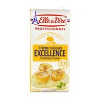 Kem Sữa Nấu Ăn, Crème Cuission Excellence Cooking Cream, 35% Fat (1L) - ELLE & VIRE
