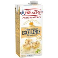 Kem Sữa Nấu Cooking Cream Elle & Vire Professionnel 200ml/1000ml*12h/ Cooking Cream Crème Excellence - Nhập Khẩu Pháp