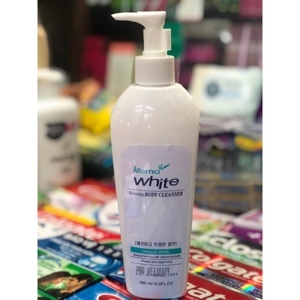 Kem sữa tắm cát trắng da mặt và toàn thân Aroma White Hàn Quốc