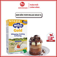 Kem Sữa Tươi Millac Gold Hộp 1L - Kem Tươi Whipping Millac Gold 1L dùng cho pha chế