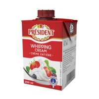 Kem Sữa Tươi, Whipping Cream, Crème Entière, 35.1% Fat (200ml) - PRESIDENT