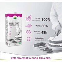 Kem sữa Whip & Cook hiệu Arla Pro (1L)
