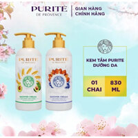 Kem tắm Purite sáng mịn sáng da/ Kem tắm mịn màng căng mọng 830ml