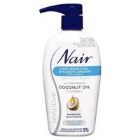 Kem Tắm Tẩy Lông Nhạy Cảm Nair Với Dầu Dừa 357g