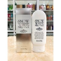 Kem Tắm Trắng Khô Mặt & Toàn Thân Secret Key Snow White Milky Pack Hàn Quốc 200g