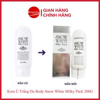 Kem tắm trắng mặt và toàn thân Snow White Milky Pack