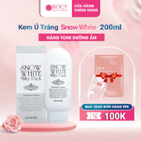 Kem Tắm Trắng Secret Key Snow White Milky Pack 2000gram Cấp Ẩm Trắng Sáng Mềm Mịn Làn Da