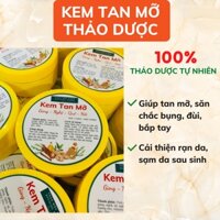 Kem tan mỡ - Đánh mỡ & làm săn chắc cơ bụng, đùi, mông từ Gừng Nghệ Quế Hồi Handmade