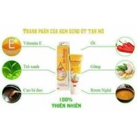 Kem tan mỡ Gừng Ớt