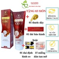 Kem Tan Mỡ Olic mới Combo 2 Tuýp Tặng Đai định hình eo hoặc 15 miếng dán tan mỡ Hàn Quốc