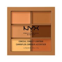 Kem tạo khối che khuyết điểm NYX PROFESSIONAL MAKEUP Conceal Correct Contour Palette - Deep