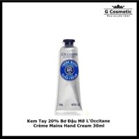 Kem Tay 20% Bơ Đậu Mỡ L'Occitane Crème Mains Hand Cream 30ml