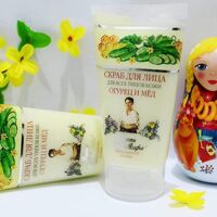 Kem tẩy da chết chiết xuất dưa leo và mật ong bà già Agafi