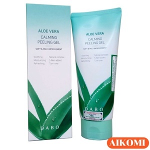 Kem tẩy da chết lô hội trắng sáng da Dabo Aloe stem-rich moisture 180ml