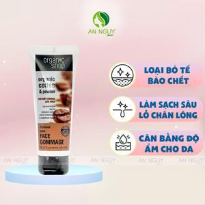 Kem tẩy da chết mặt Organic Shop 75ml