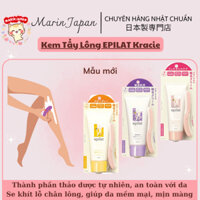 Kem tẩy lông body Epilat Chính Hãng Nhật Bản, lông chân, tay, nách, bikini Kracie Mẫu Mới siêu nhanh