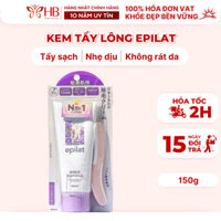 Kem tẩy lông body, lông chân, tay, nách, bikini Epilat Kracie chính hãng Nhật bản, tẩy sạch lông an toàn, dưỡng ẩm da