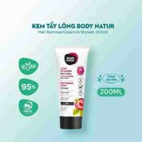 Kem Tẩy Lông Body Natur Hair Removal Cream In Shower 200ml -  Dùng Ngay Khi Tắm Với Mọi Loại Da