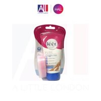 Kem tẩy lông chân tay trong khi tắm cho da nhạy cảm Veet Hair Removal Cream in Shower Legs and Body Sensitive Skin 150ml - 150ml
