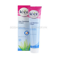 Kem Tẩy Lông Cho Da Nhạy Cảm Veet Hair Removal Cream With Aloe Vera & Vitamin E 200ml
