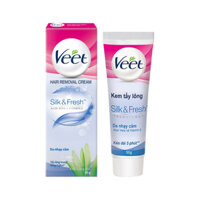 Kem tẩy lông cho da nhạy cảm Veet Silk Fresh 50g