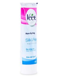 Kem Tẩy Lông Cho Da Nhạy Cảm Veet Silk & Fresh Tuýp 50G