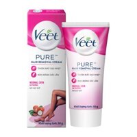 Kem Tẩy Lông Cho Da Thường Chiết Xuất Bơ Hạt Mỡ, Pure, Hair Removal Cream, Normal Skin (50g) - VEET