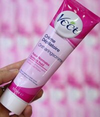 Kem tẩy lông cho da thường Veet Silk Fresh Hồng  Pháp 100ml