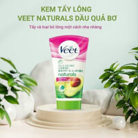 Kem tẩy lông Japan Veet Naturals dầu quả bơ 150g