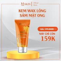 Kem Tẩy Lông Sâm Mật Ong MQ SKIN Wax Triệt Lông Vĩnh Viễn An Toàn Cho Da Nhạy Cảm Không Đau Rát 50gr