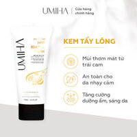 Kem tẩy lông UMIHA 65ml dùng cho Bikini, Nách, Chân, Tay, Bụng, Ngực an toàn cho da nhạy cảm - Bản nâng cấp 65ml