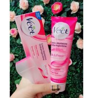 Kem Tẩy Lông VEET Dành Cho Da Thường SILK & FRESH 100ml (Hồng)