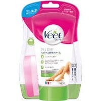Kem tẩy lông Veet Pure chiết xuất bơ hạt mỡ kèm mút 150g (Nhật Bản)