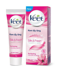 Kem tẩy lông Veet Silk & Fresh – 25g dành cho da thường