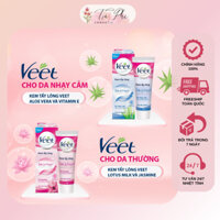 Kem tẩy lông Veet Silk & Fresh dành cho da nhạy cảm Aloe Vera & Vitamin E