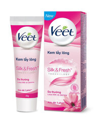 Kem tẩy lông Veet Silk & Fresh – 25g dành cho da thường
