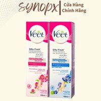 Kem tẩy lông Veet tẩy lông vùng kín Bikini, nách, lông chân tay wax lông da nhạy cảm không rát da-synopx