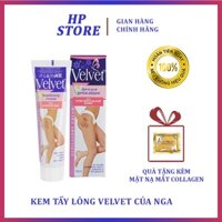 Kem Tẩy Lông Velvet Của Nga Tẩy Lông Chân Lông Nách - Lông Tay Lông Chân Đảm Bảo Không Đau Rát - 100ml