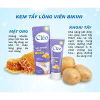 Kem Tẩy Lông Viền Bikini Cléo Từ Khoai Tây & Mật Ong 50g